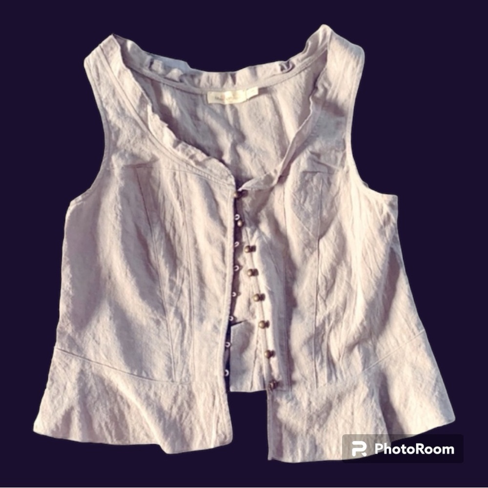 Button up crop top